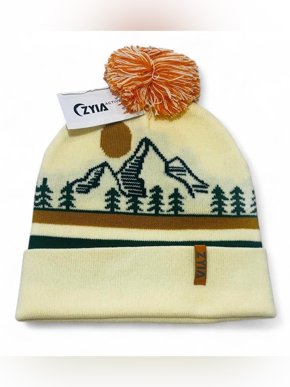 ZYIA Marmolada Pom Beanie Outdoor Unisex NWT